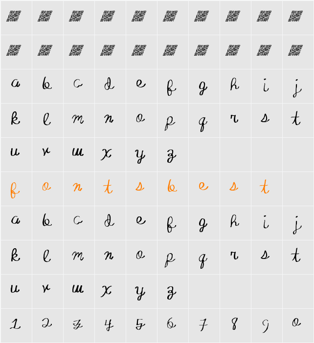 AbsoluteInvite Character Map