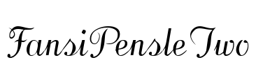 FansiPensleTwo Font Image