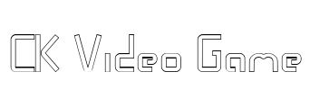 CK Video Game Font Image