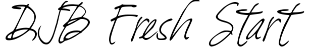 DJB Fresh Start Font Image