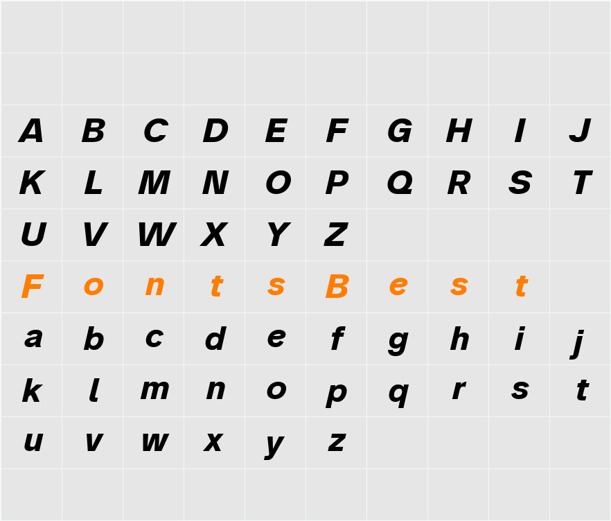 Analogue Reduced Character Map