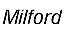 Milford Font Image