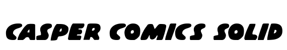 Casper Comics Solid Font Image