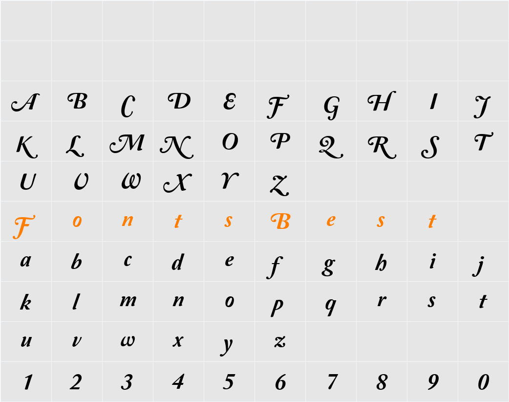 Amperzand Character Map