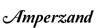 Amperzand Font Image