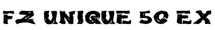 FZ UNIQUE 50 EX Font Image