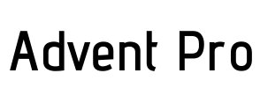 Advent Pro Font Image