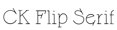 CK Flip Serif Font Image