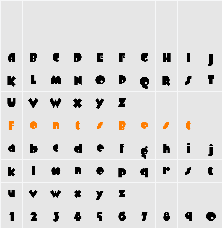 ArbuckleRemix Character Map