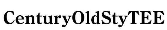 CenturyOldStyTEE Font Image