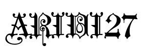 ARIDI27 Font Image