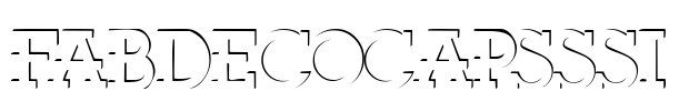 FabDecoCapsSSi Font Image