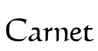 Carnet Font Image