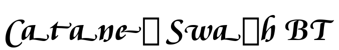 Cataneo Swash BT Font Image