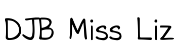 DJB Miss Liz Font Image