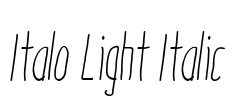 Italo Light Italic