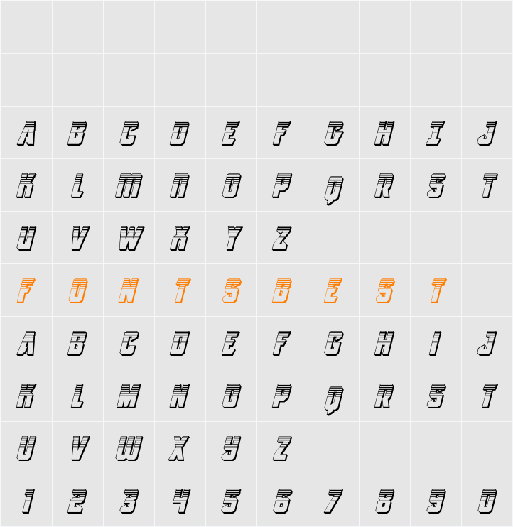 Antilles Platinum Italic Character Map