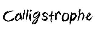 Calligstrophe Font Image