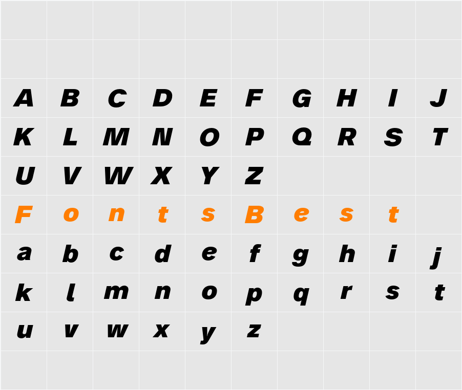 Analogue Reduced Character Map