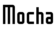 Mocha Font Image