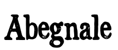 Abegnale Font Image