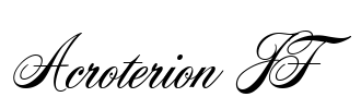 Acroterion JF Font Image