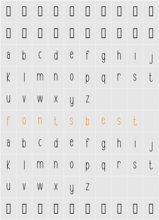 Cristal Character Map