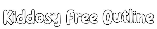 Kiddosy Free Outline Font Image