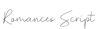 Romances Script Font Image