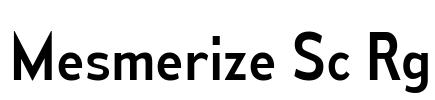 Mesmerize Sc Rg Font Image