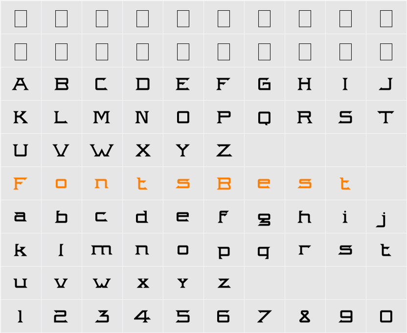 Intergalactik Airlines Character Map