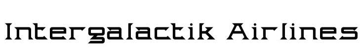 Intergalactik Airlines Font Image