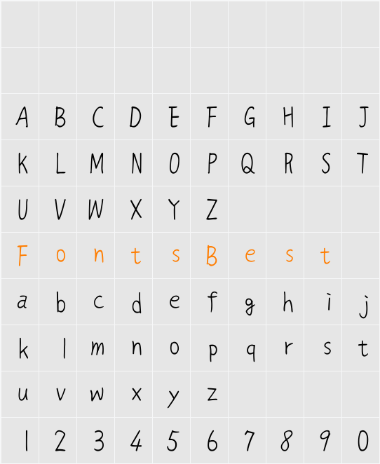 DFHsiuW3U-B5 Character Map