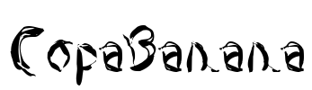 CopaBanana Font Image