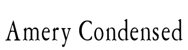 Amery Condensed Font Image