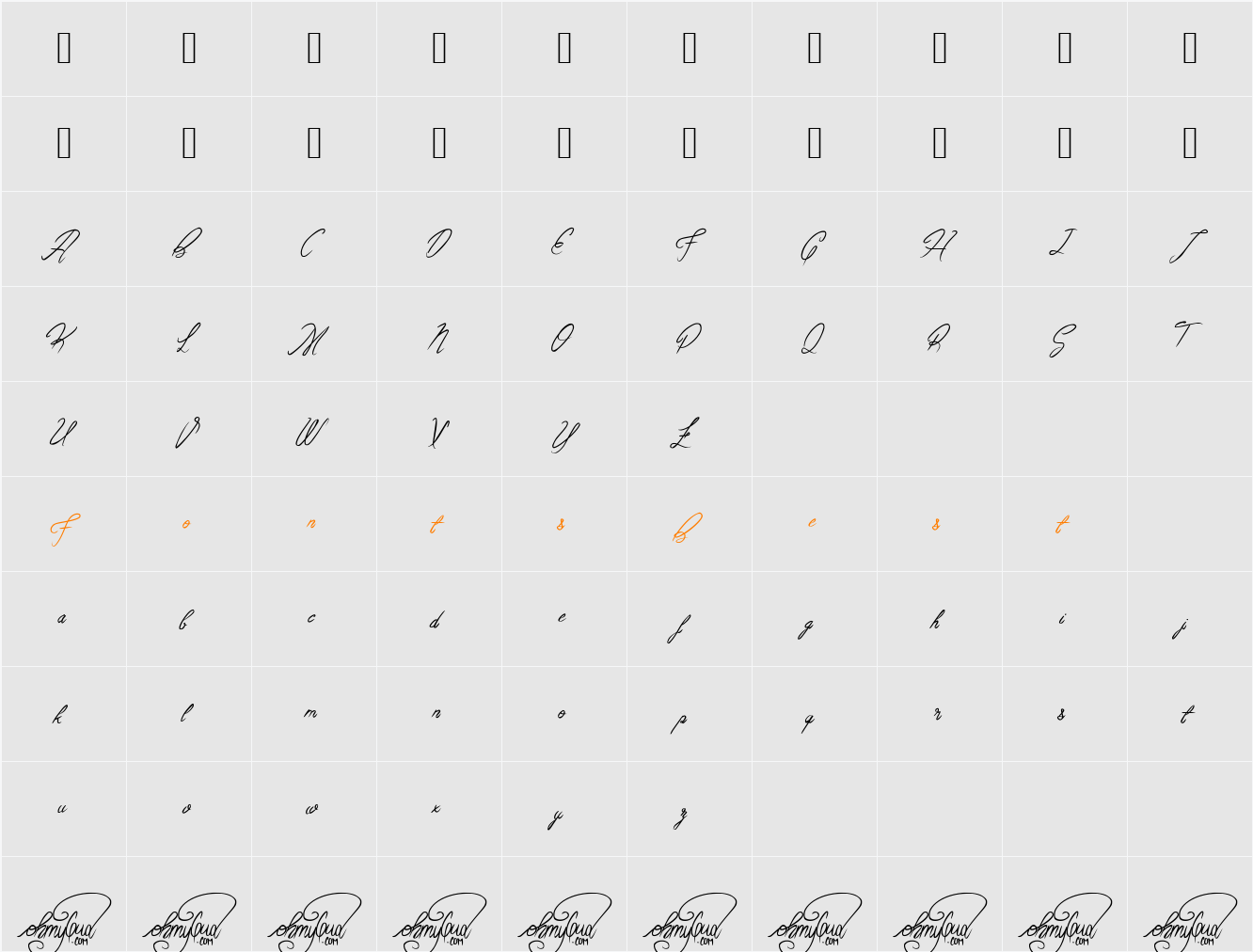 FacesittingProject Character Map