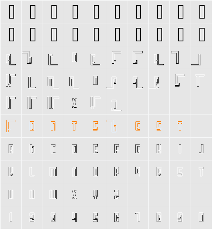 Cosmic Age Outline Character Map