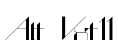 Alt Vxt11 Font Image