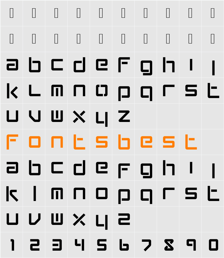 Conradi Character Map