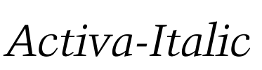 Activa-Italic