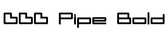 DDD Pipe Bold Font Image