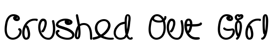 Crushed Out Girl Font Image