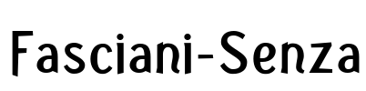 Fasciani-Senza Font Image