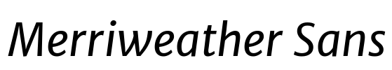 Merriweather Sans