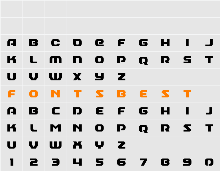 Annapolis Condensed Character Map