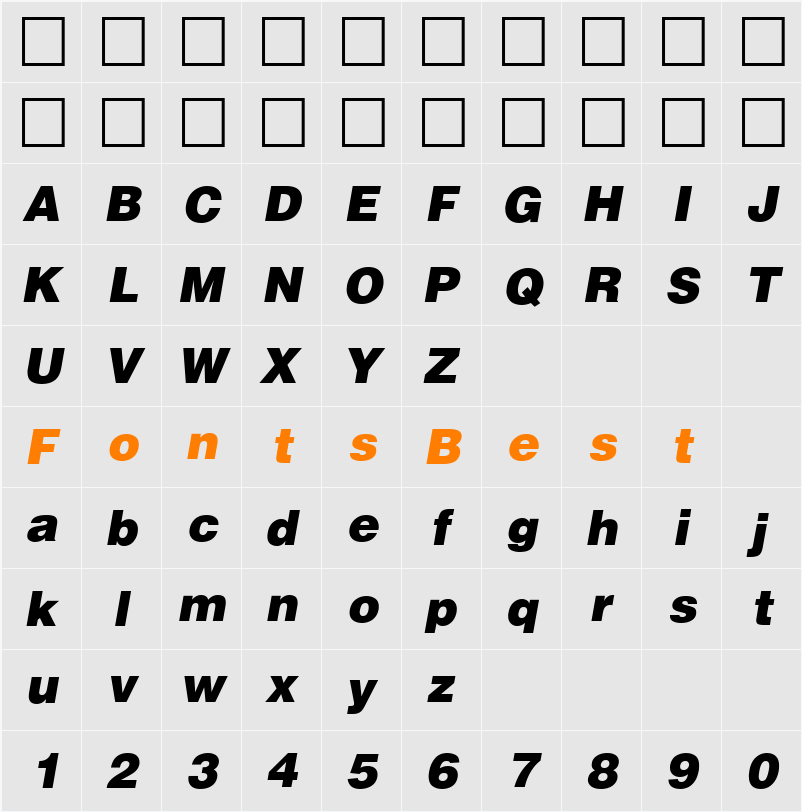 Airbus Special Character Map