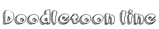 Doodletoon line Font Image