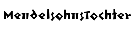 MendelsohnsTochter Font Image