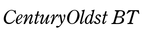 CenturyOldst BT Font Image