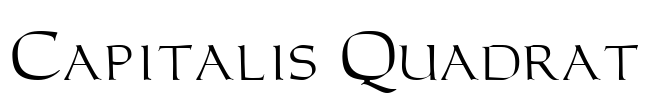 Capitalis Quadrat Font Image